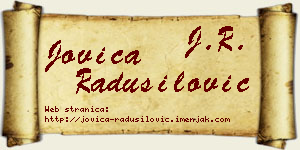 Jovica Radusilović vizit kartica